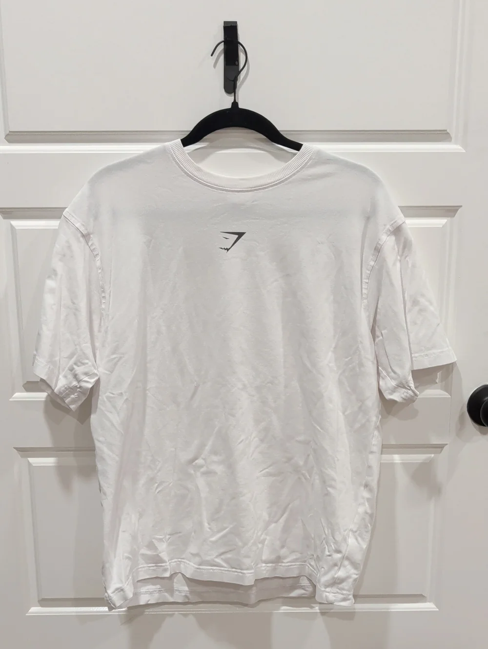 Gymshark Men’s Power T-Shirt Heavyweight - White - Small - Oversized Fit